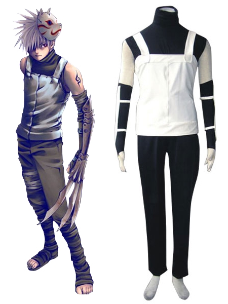 Naruto Hatake Kakashi Anbu Uniform Cosplay Costume